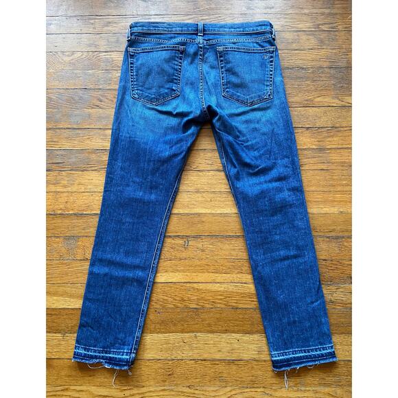 RAG & BONE 'Jean/Dre Capri' Jeans w/Raw Hem sz 28 (actually 31w) - Picture 8 of 13